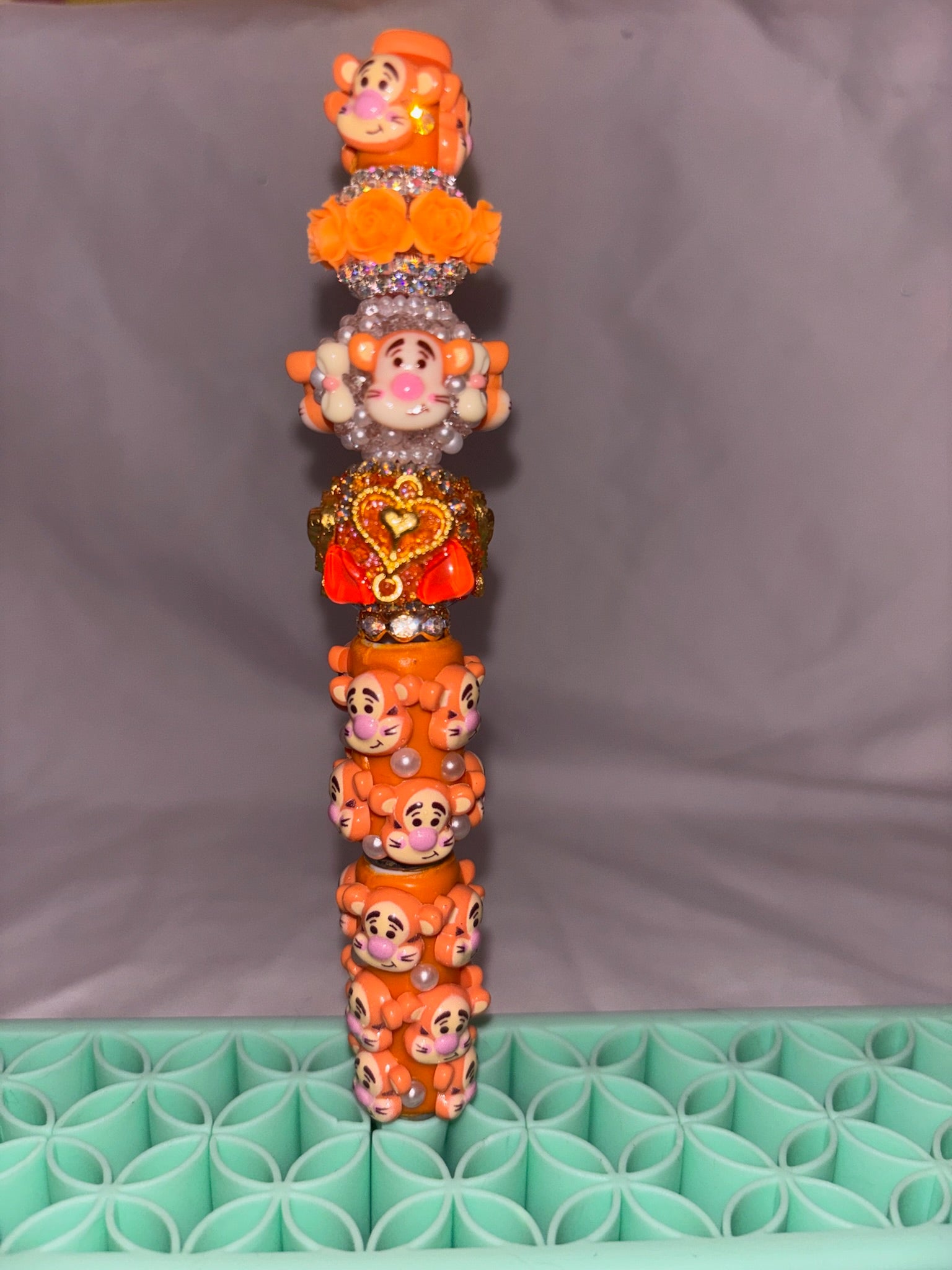 Tigger the tiger beaded pen