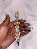 Pooh and friend beaded pen