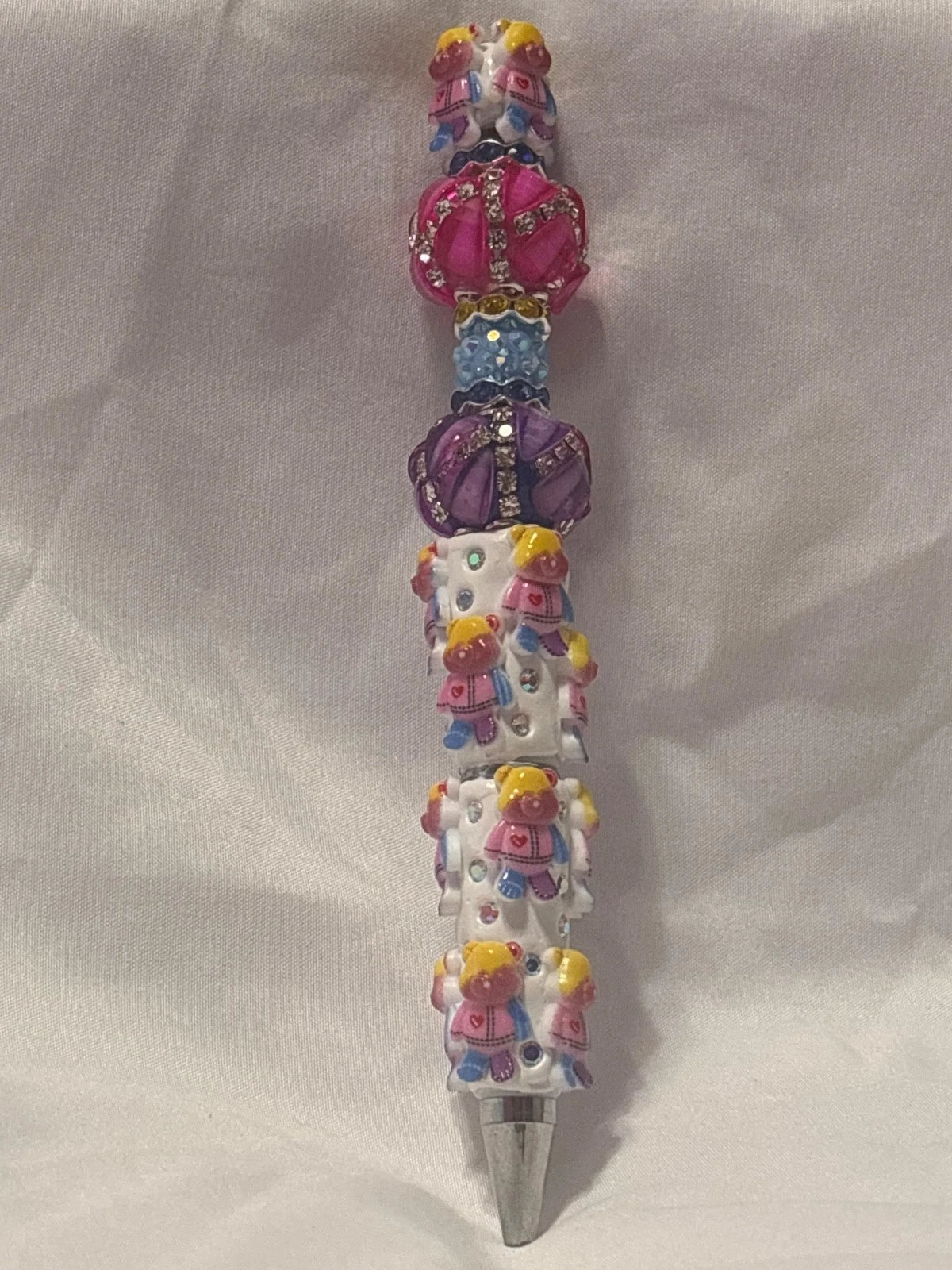 Rainbow bear themed pen